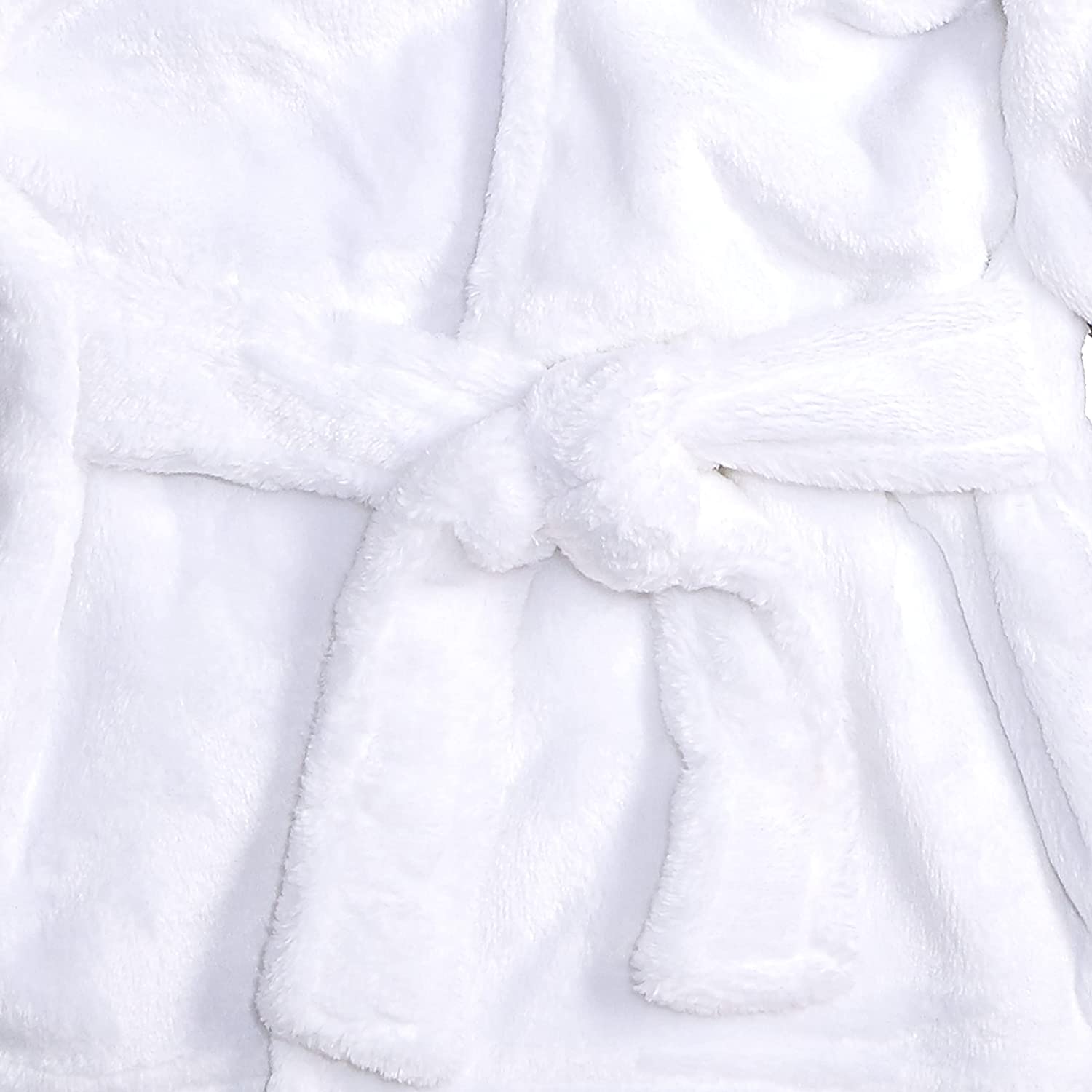 Hudson Baby Unisex Baby Plush Animal Face Bathrobe, Pretty Elephant, 0-9 Months - Image 4
